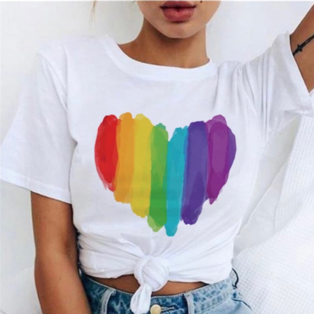 Adorable Rainbow Heart Tee 🌈 💜